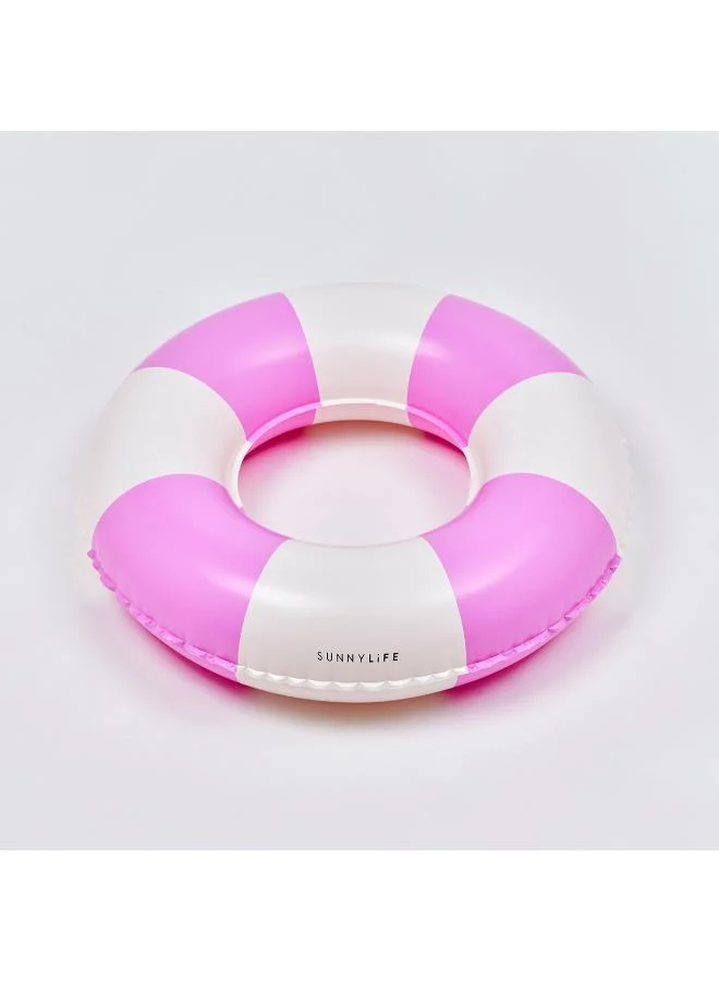 ساني لايف حلقة سباحة صغيرة لحفلات حمام السباحة مخططة باللون الأرجواني